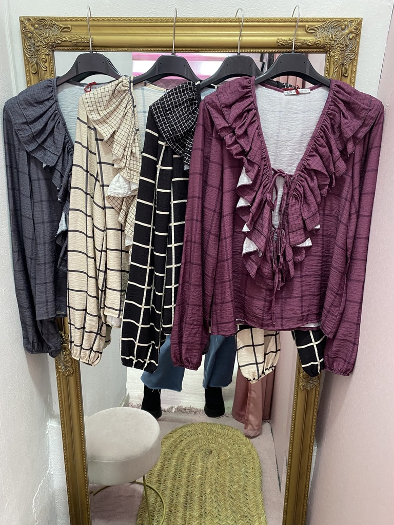 Blusa cuadros